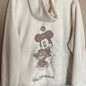 Disney Parks Fleece Zip Hoodie-Minnie